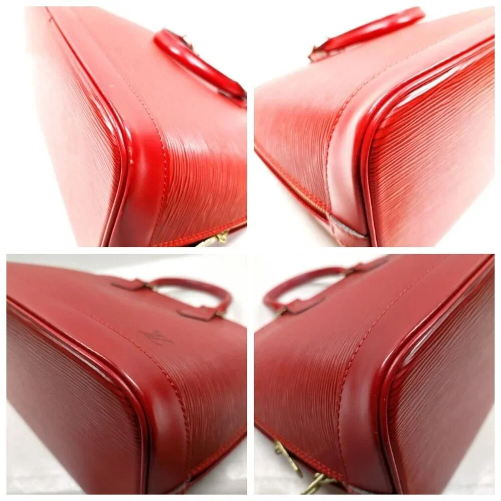 Louis Vuitton LV Hand Bag Alma Red Epi 700-052125